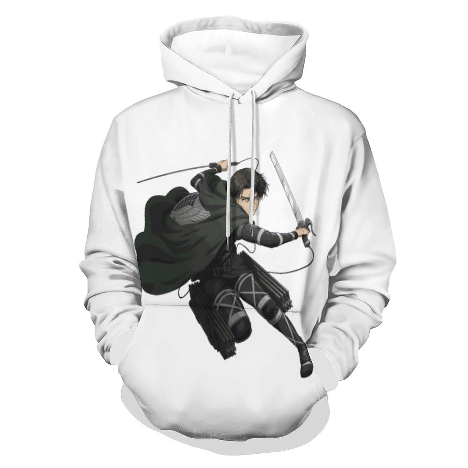 Amazon.co.jp: パーカー メンズ 進撃の巨人 リヴァイ 兵長 長袖 ジップ